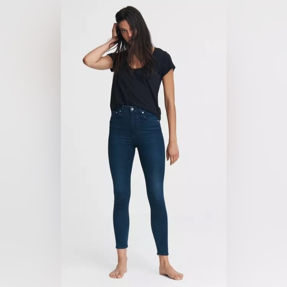 Rag & Bone Nina High-Rise Skinny Jeans Denim Dark Wash 28” - Picture 1 of 7